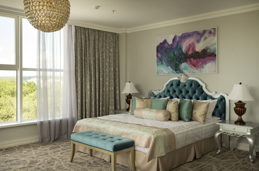 Guest bedroom at Bristol Central Park Hotel in Chișinău