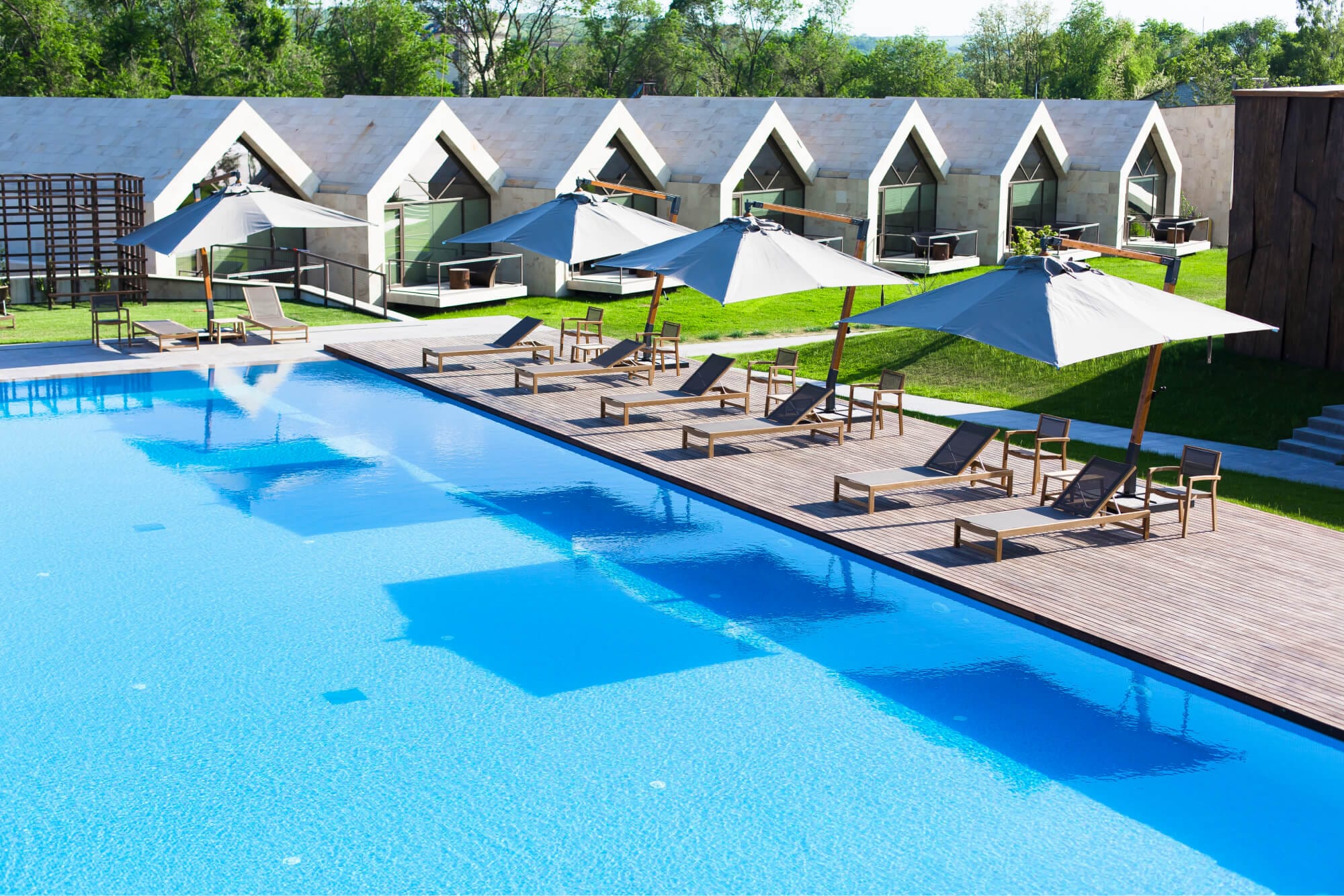 Outdoor pool and accommodation at Castel Mimi Wine Resort